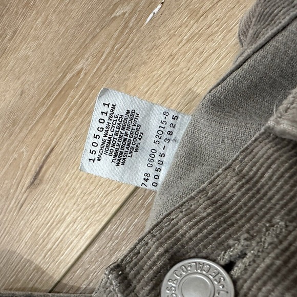 Vintage Levis 505 Jeans Men's 32 x 26 Distressed Corduroy‎ Cords Gray 90s - Picture 6 of 14